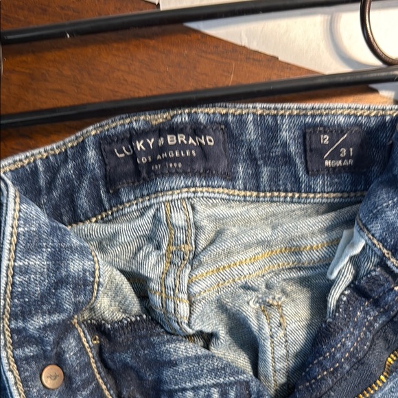 Lucky Brand Blue Sweet Straight-Leg Jeans Classic Style size 12 - Picture 2 of 5